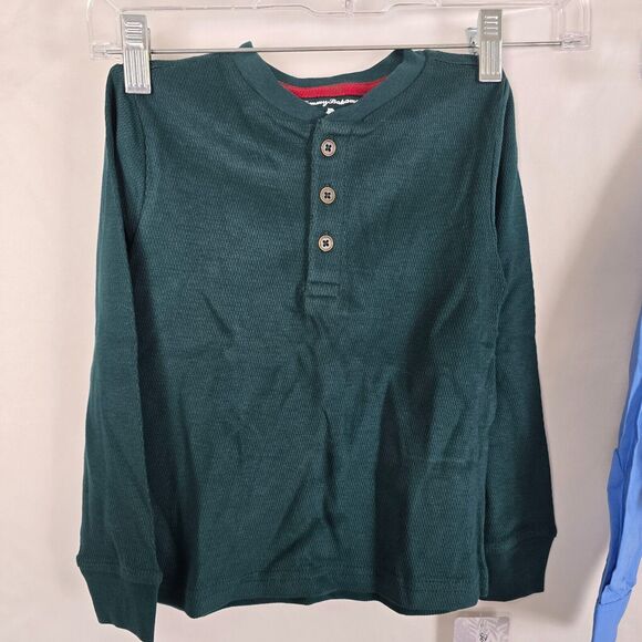 Tommy Bahama & Izod Shirts Boys 4 XS Green & Blue 1 Pullover & 1 Button Down NWT - Picture 3 of 15
